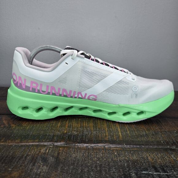 NEW ON Cloudsurfer Mens Size 9.5 Comfy Running Shoes Sneakers Gray Green Pink main image 2